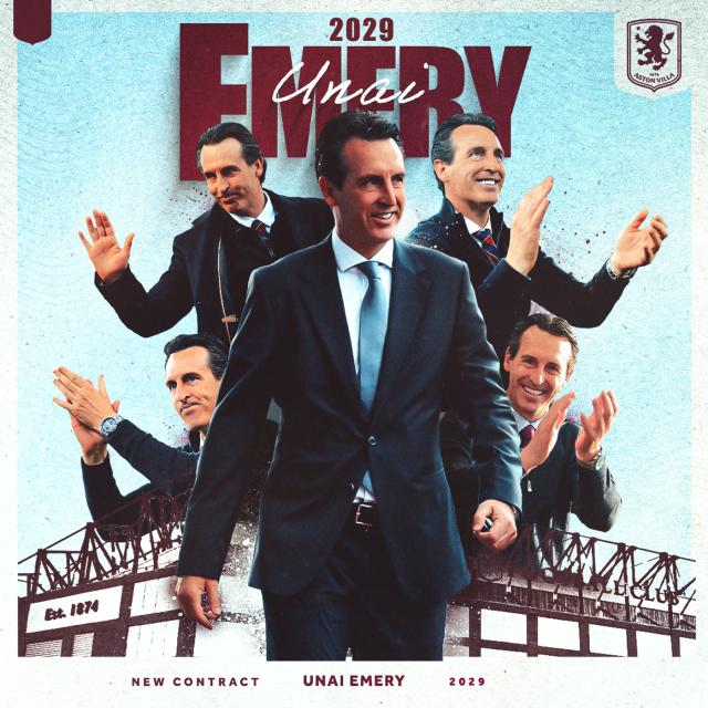 九游官方娱乐-官方：维拉再次与埃梅里续约 新合同签至2029年