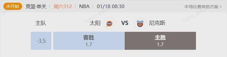 九游会-聚焦NBA大战 尼克斯VS太阳！
